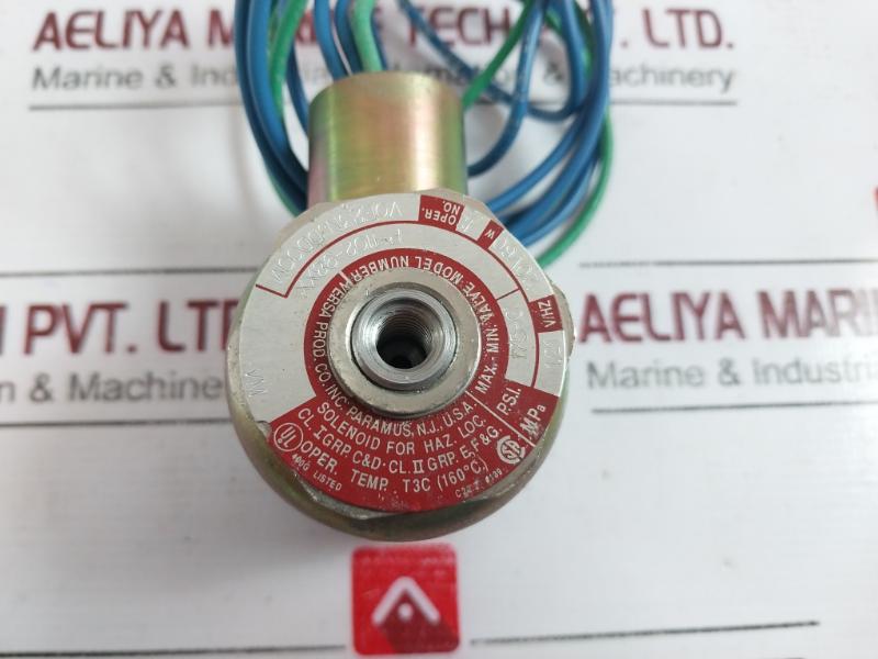 Versa P-1102-98xx Max-min Solenoid Valve 175 Psi, 120v, 160°c