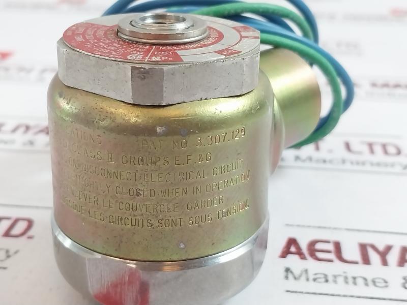Versa P-1102-98xx Max-min Solenoid Valve 175 Psi, 120v, 160°c