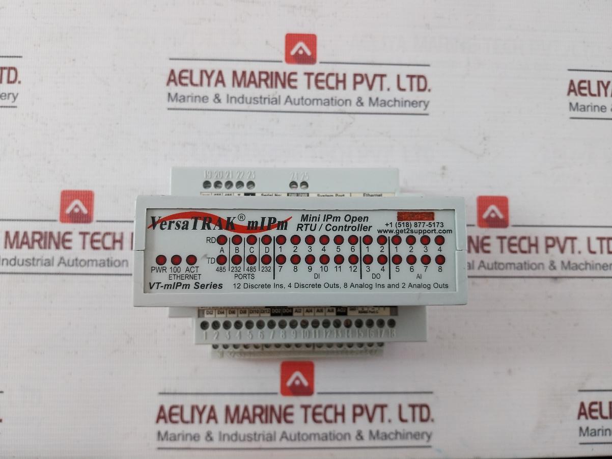 Versatrak Vt-mipm-245-d Mini Ipm Open Rtu Analog I/O Controller Module 10-30Vdc