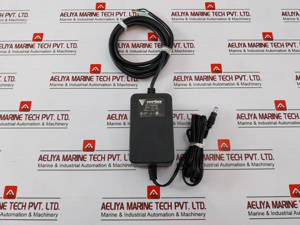 Vertex Pa-14B Ac Adaptor Input 117Vac 60Hz Output 12Vdc 1.5A