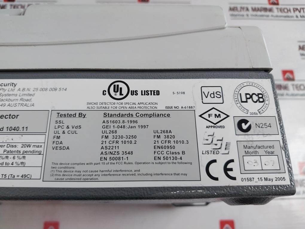 Vesda Vlp Programmer Detector 18-30Vdc