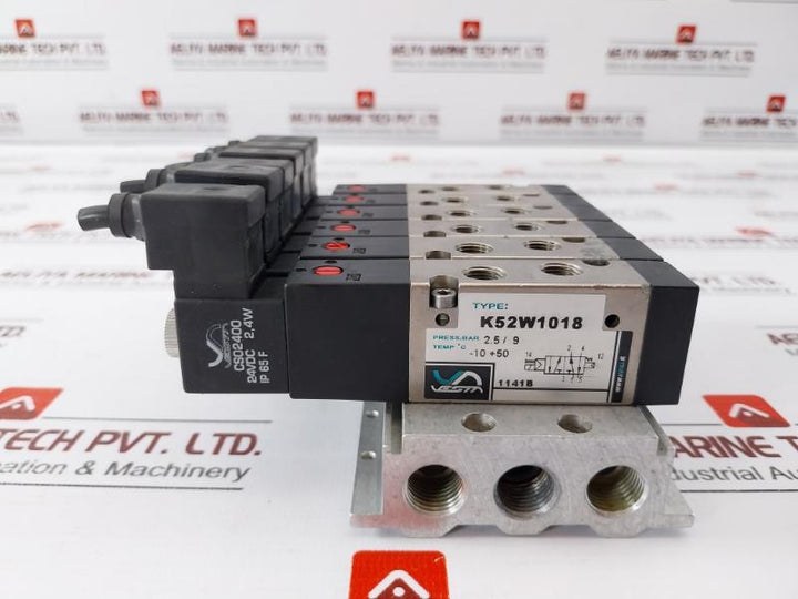 Vesta K52w1018 Solenoid Valve 2.5/9 Bar 24vdc Ip65