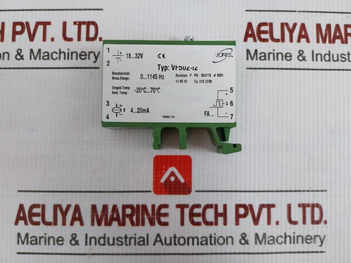 Vf502-i2 Noris Automation 18-32V 0-1145Hz Measuring Transducer
