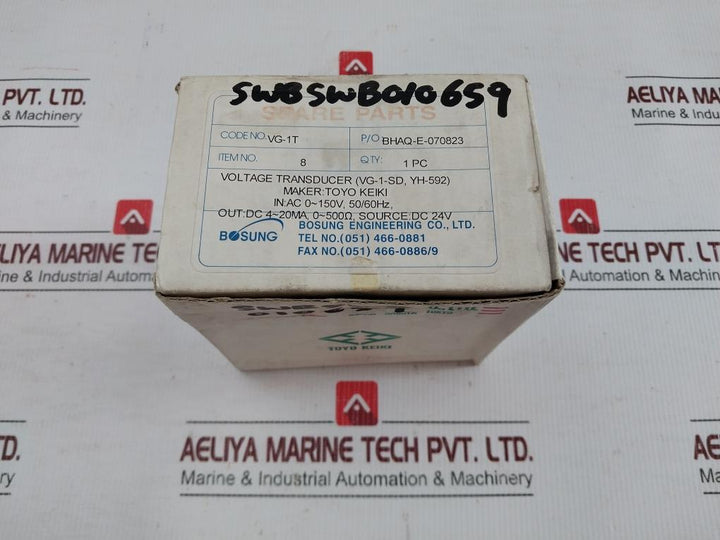 Vg-1-Sd-Voltage-Transducer-0-150vac-By-Toyo-Keiki-50-60hz-4-20ma-9