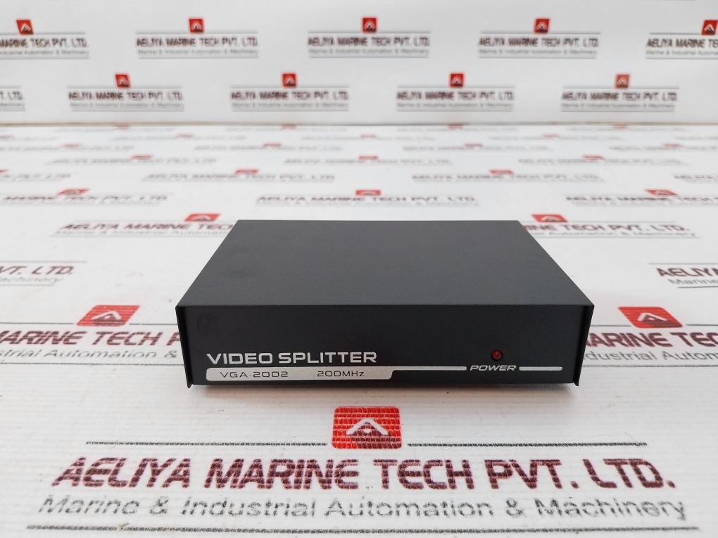 Vga Splitter Vga-2002 2-port 200Mhz Video Splitter With Ac/Dc Adaptor