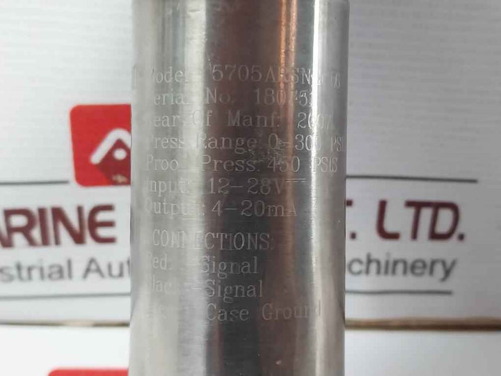 Viatran 5705Arsngcl6 Pressure Transmitter 12-28V 4-20 Ma
