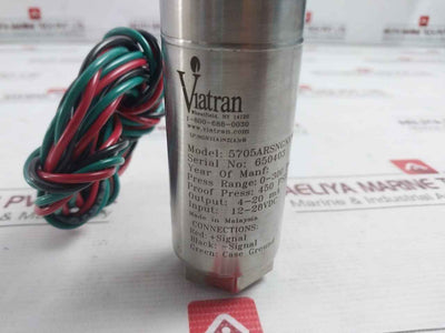 Viatran 5705Arsngnynz Pressure Transmitter 12-28Vdc 0-300 Psis -40°F To 300°F