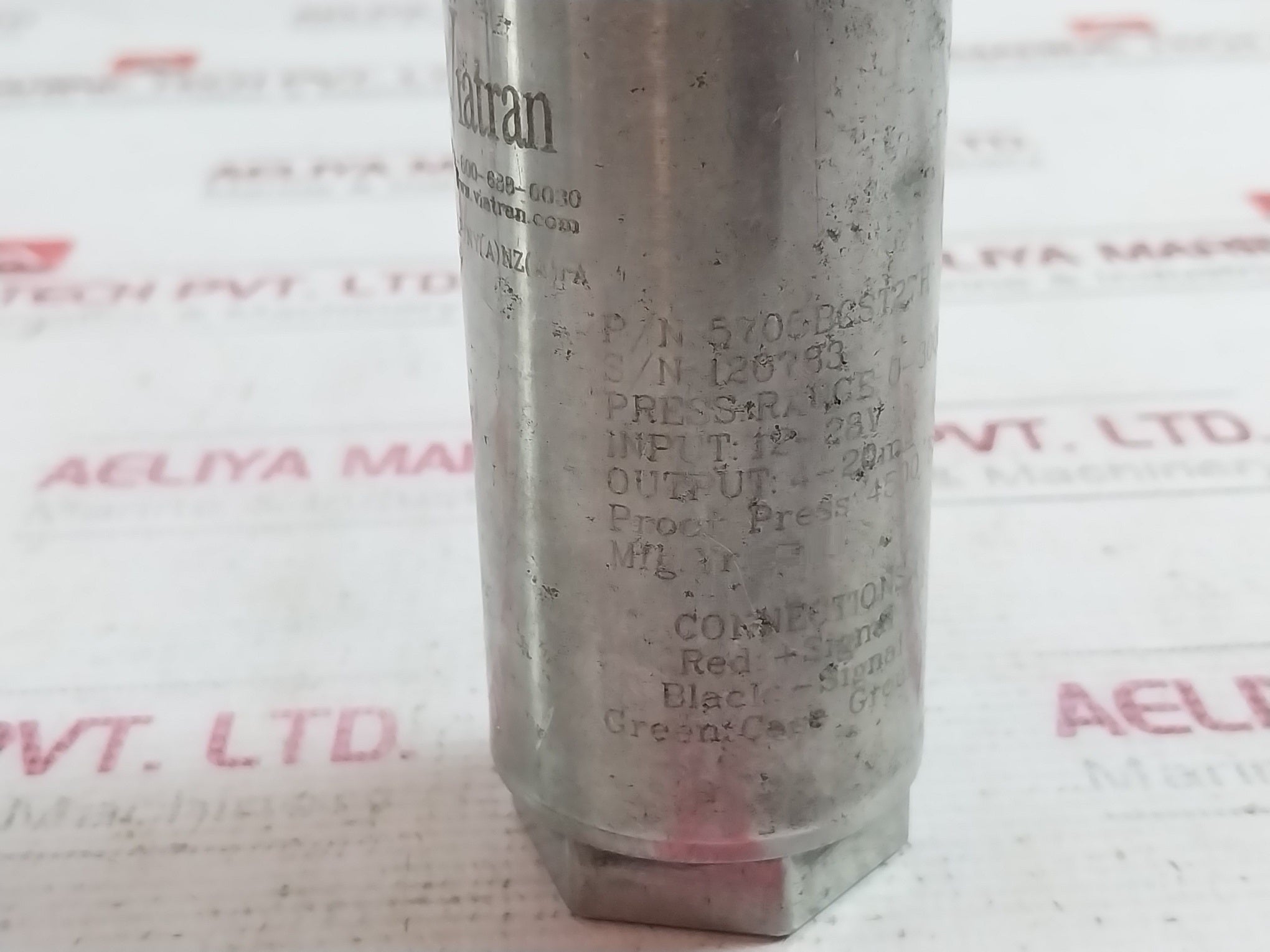 Viatran 5705Bcst27H Pressure Transmitter 0-3000 Psis 12-28V 4-20Ma