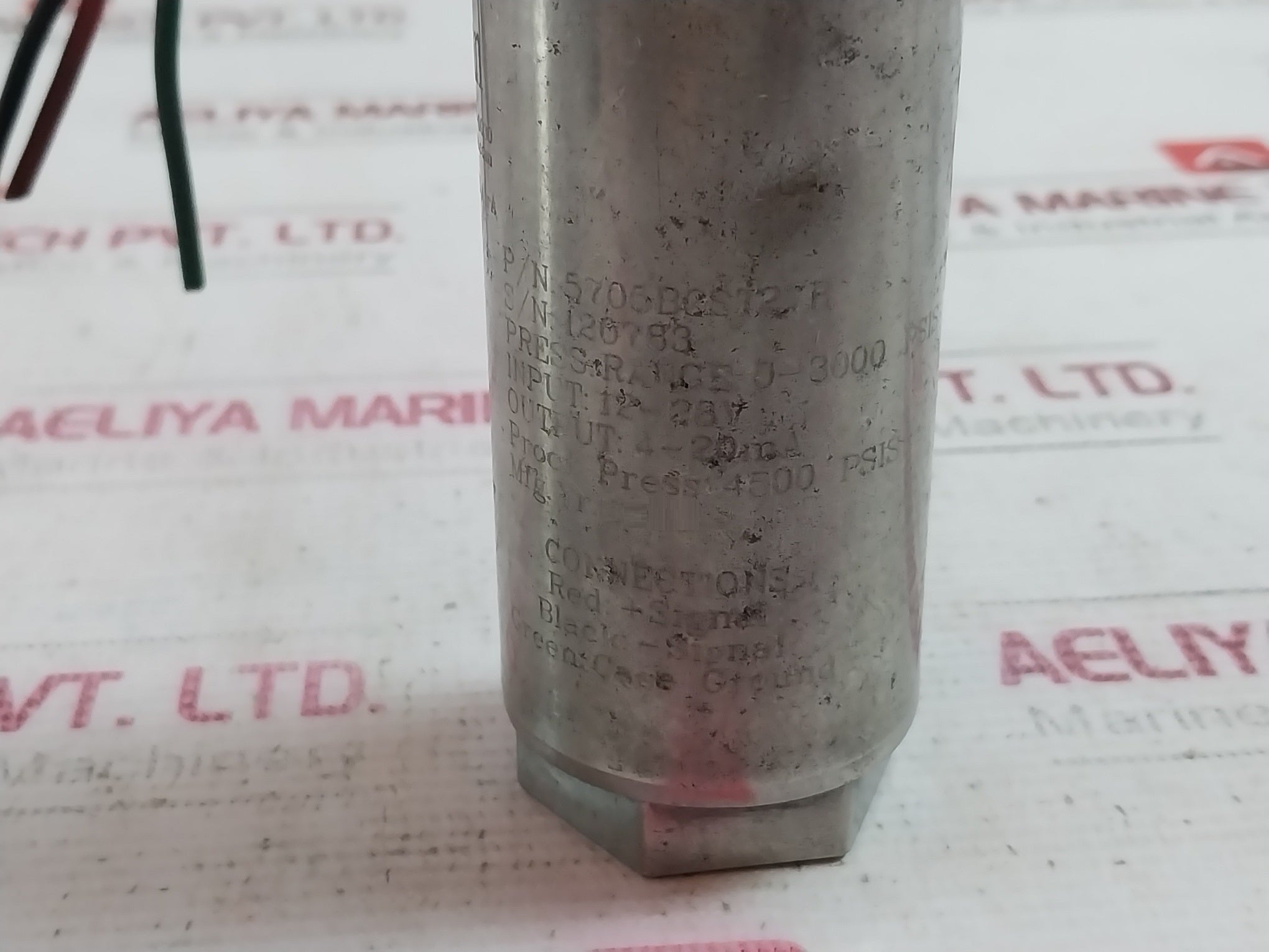 Viatran 5705Bcst27H Pressure Transmitter 0-3000 Psis 12-28V 4-20Ma