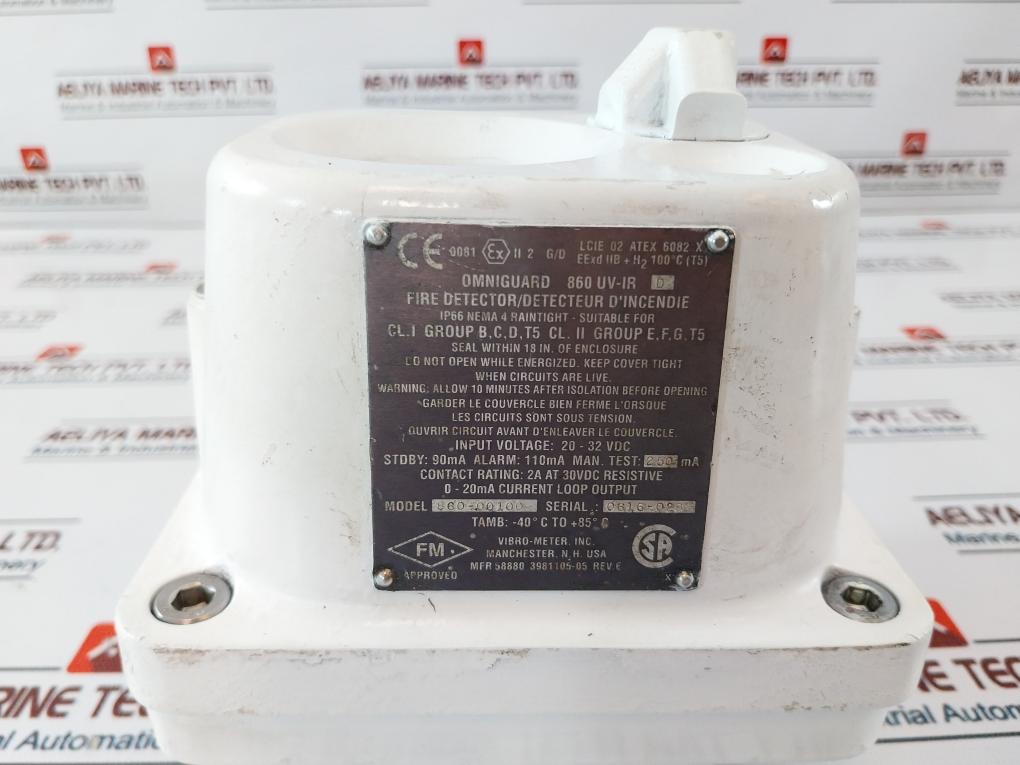 Vibro-meter Omniguard 860 UV-IR Ultra-Violet Infrared Flame Detector Rev. E