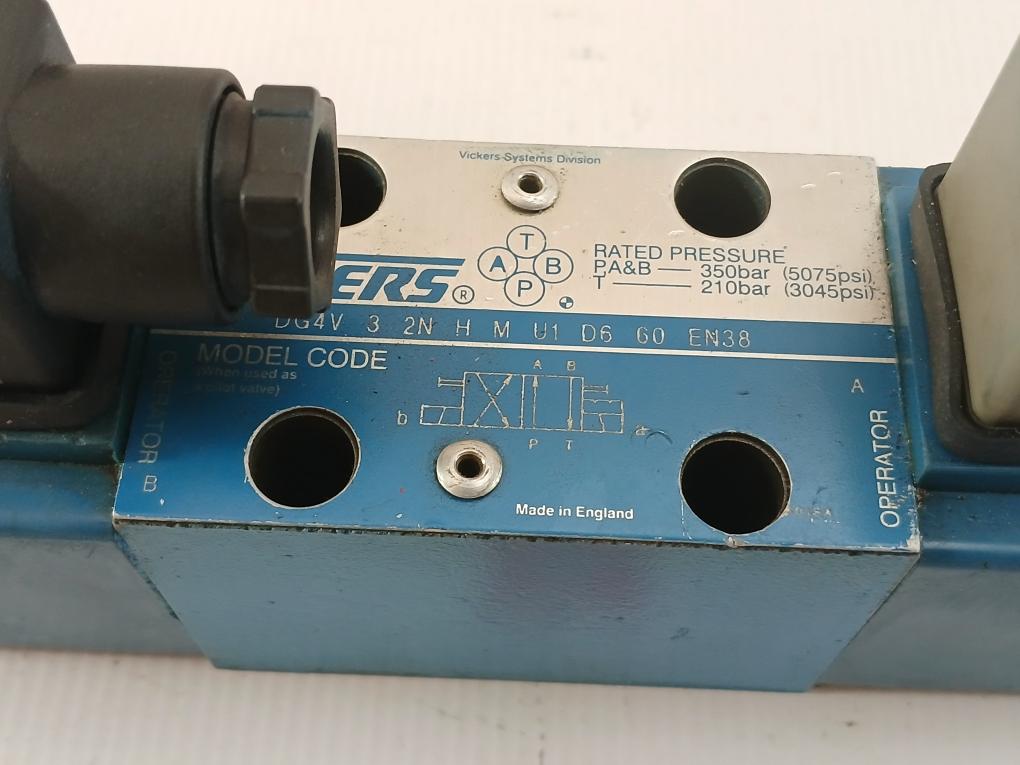 Vickers Directional Control Valve Dg4V 3 2N H M U1 D6 60 En38