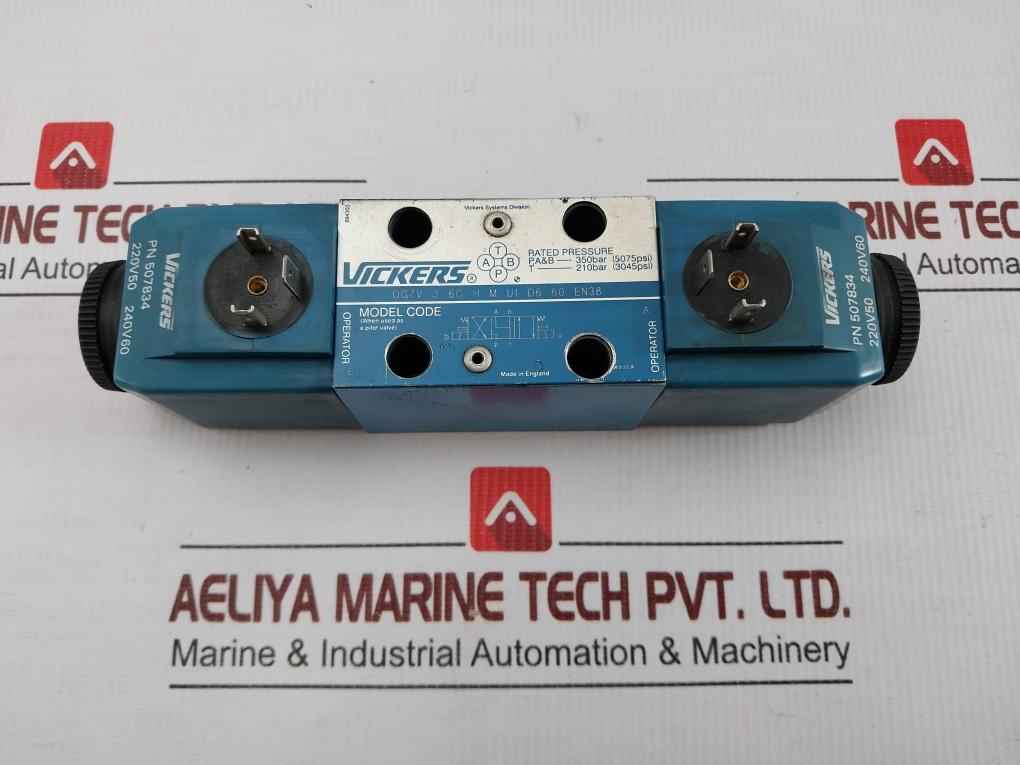Vickers Solenoid Directional Control Valve Dg4V 3 6C H M U1 D6 60 En38