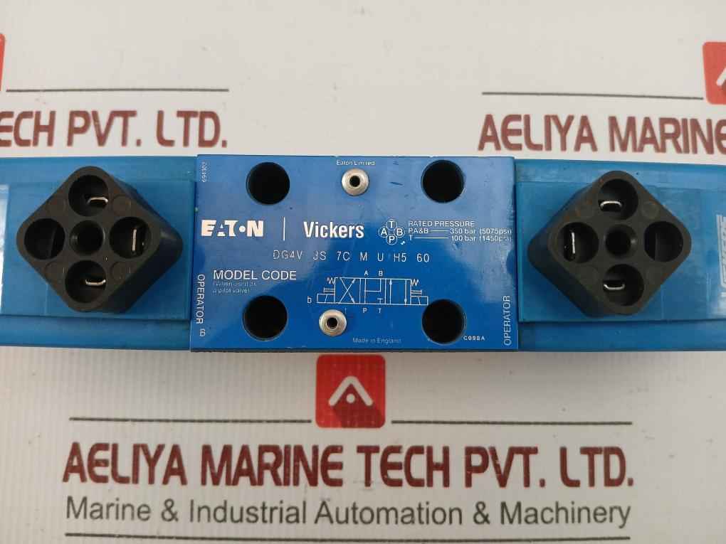 Vickers Solenoid Operated Directional Control Valve 24V Dc, Dg4V 3S 7C M U H5 60