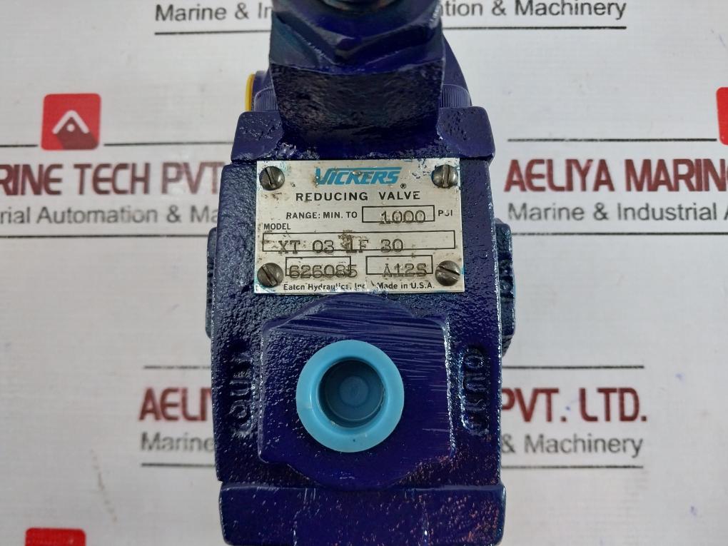 Vickers Xt 03 1F 30 Reducing Valve 0-1000 Psi, 626085, A12S