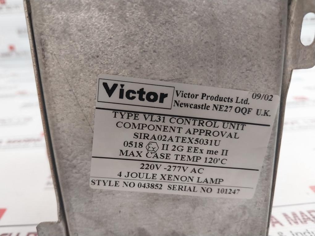 Victor Vl32 Encapsulated 4 Joule Xenon Lamp 220-277Vac