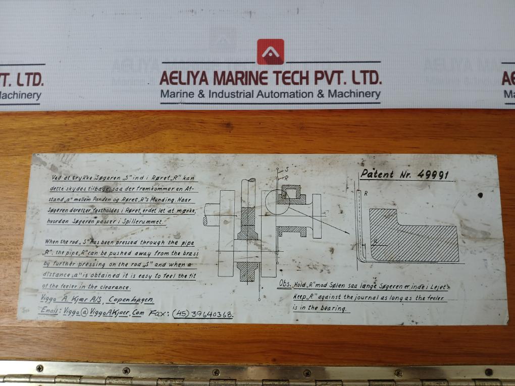 Viggo A.Kjaer 49991 Bearing Feeler Set 0.20 Mm 0.25 Mm