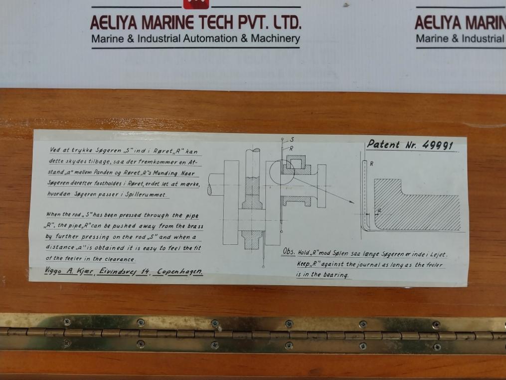 Viggo A.Kjaer 49991 Bearing Feeler Gauge Set 0 20-0 45Mm