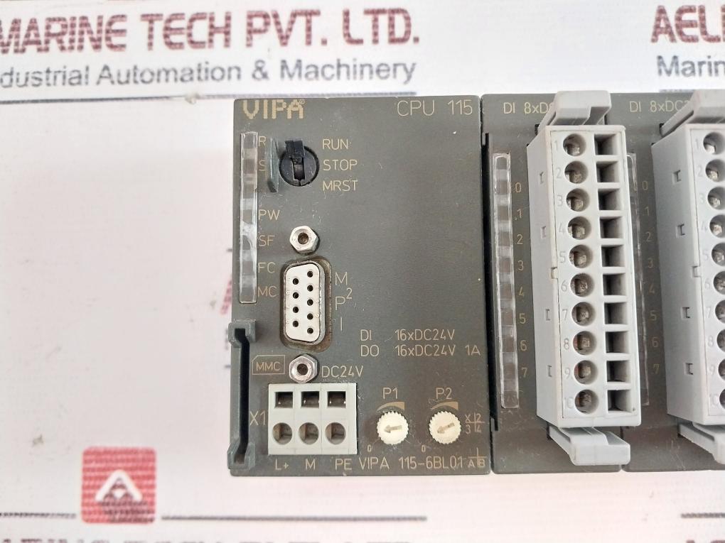 Vipa 115-6Bl01 Di 16 X Dc 24V, Do 16 X Dc 24V 1A Cpu Controller