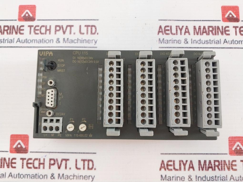 Vipa 115-6Bl02 Di 16(20) Xdc24V, Di 8Xdc24V, Dio 4/Do 4Xdc 24V Cpu Controller