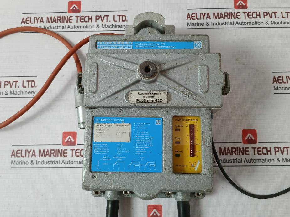 Visatron Vn 215/87 Emc Oil Mist Detector 24Vdc 2A Ip54 60,00 Mmh2O, 33K Ohm
