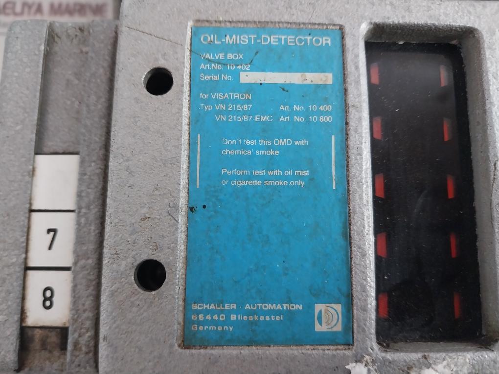 Visatron Vn215/87 Emc Schaller Automation Oil-mist-detector