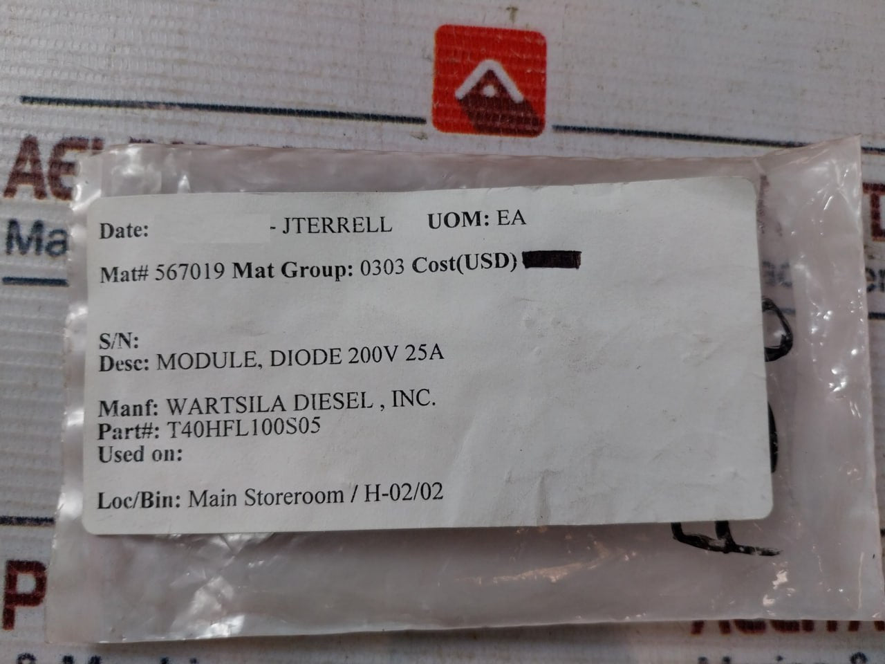 Vishay T40Hfl100S05 Rectifier Diode Module 200V 25A