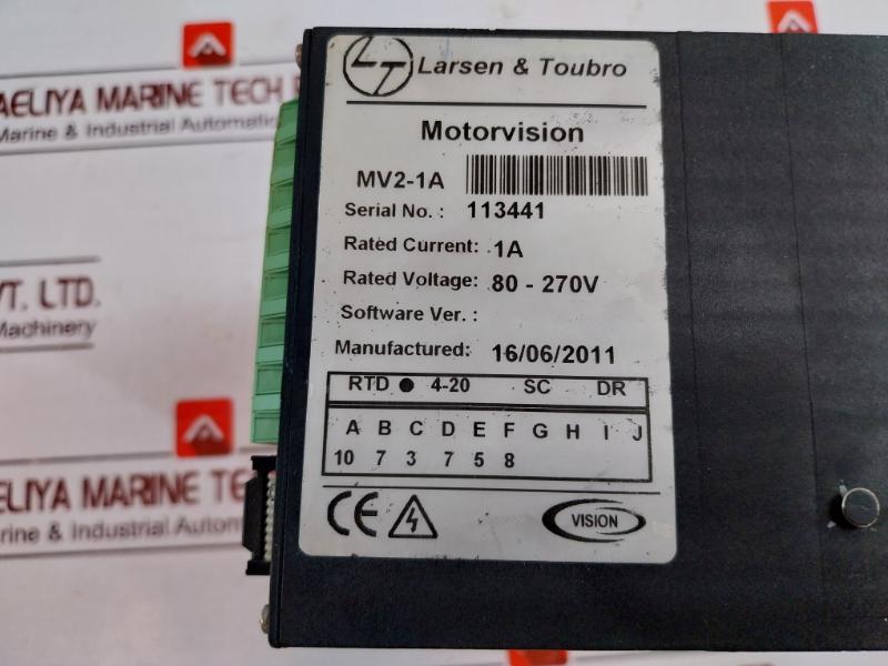 Vision Mv2-1A Motor Protection Relay 80-270V