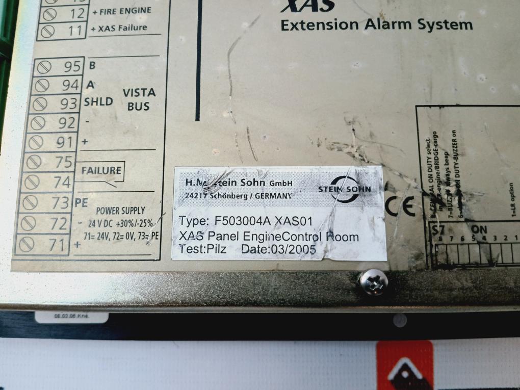 Vista Automation F503004A Xas01 Extension Alarm System Control Panel