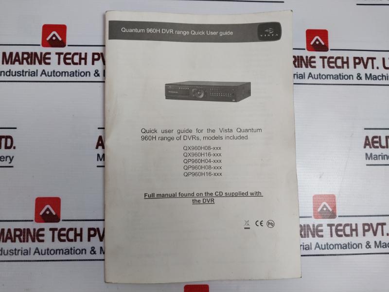 Vista Qp960h16-1tb Digital Video Recorder 230vac 75w