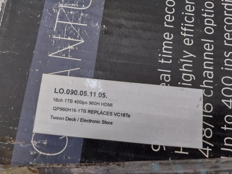 Vista Qp960h16-1tb Digital Video Recorder 230vac 75w