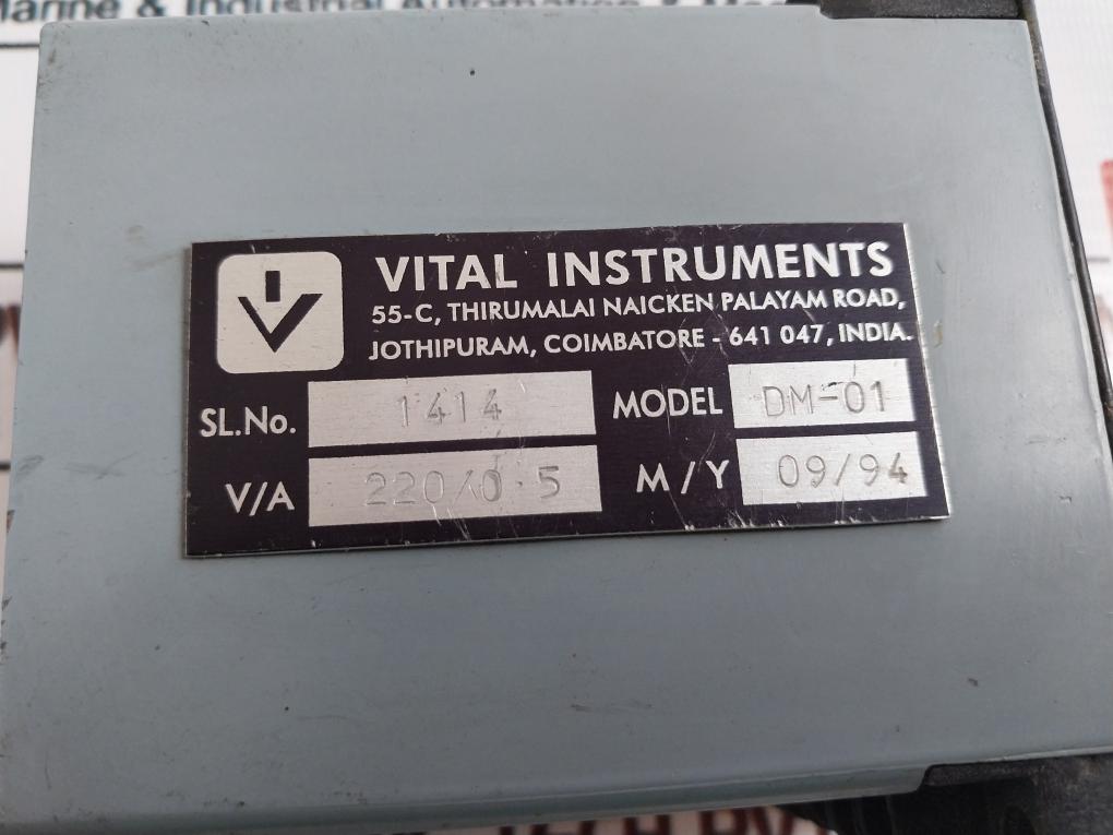 Vital Instruments DM-01 Sliver Break Meter 0.5A 220V~