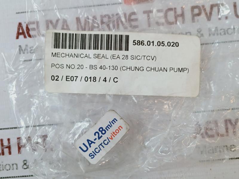 Viton Ua-28m/m Mechanical Seal Pos No. 20 Bs 40-130