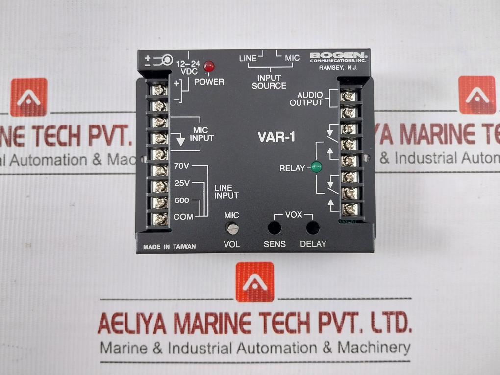 Voice Activated Relay 12-24Vdc Bogen Communications Var1