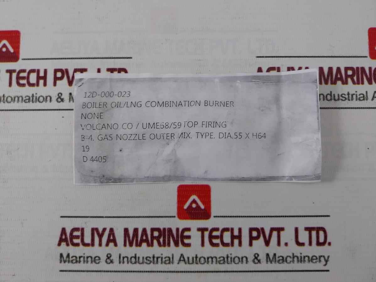 Volcano Lng Combination Burner Dia.55Xh64 Ume68 D4405