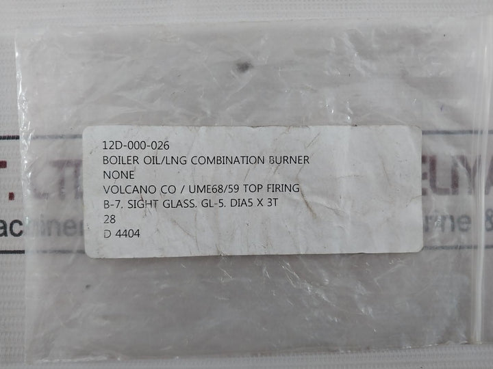 Volcano Sight Glass For Boiler Oil/Lng Burner Ume68/59