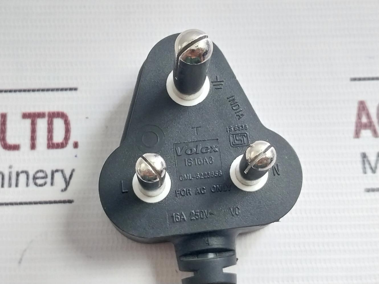 Volex V1625Bs Systems Power Cable 1100V 16A