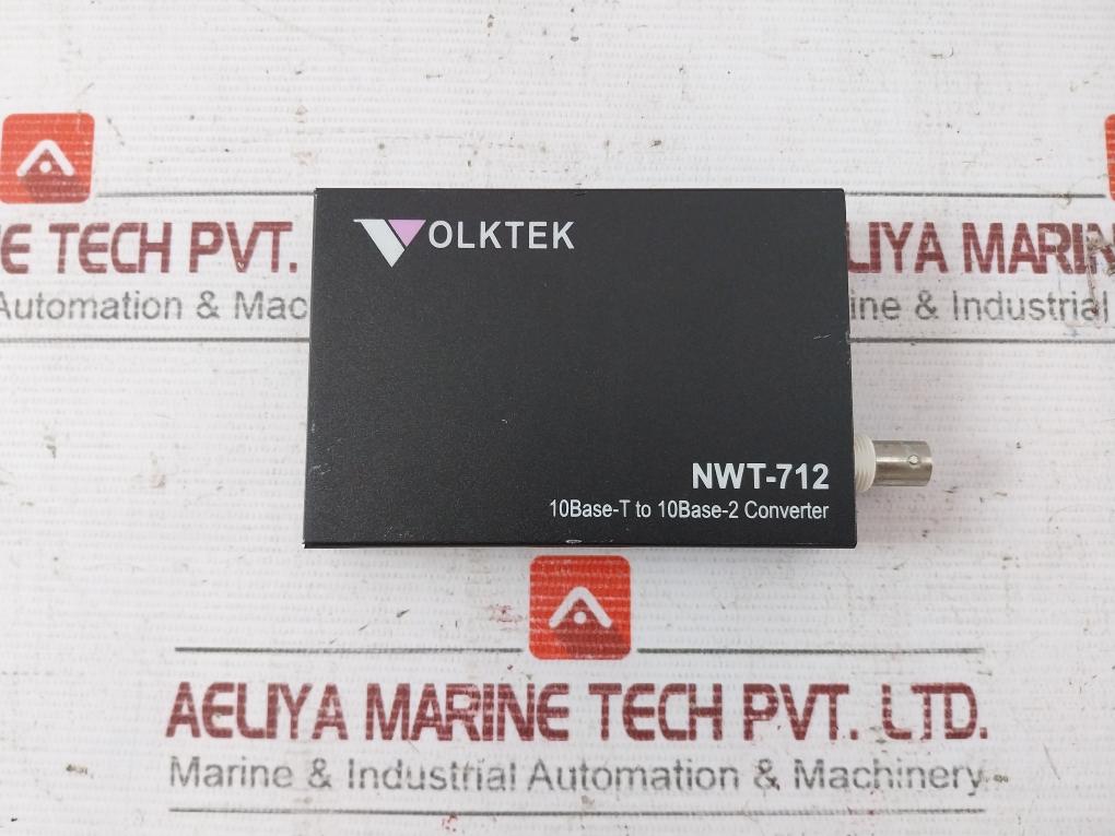 Volktek Nwt-712 10Base-t To 10Base-2 Converter 800Ma 12Vdc 035-6000-001