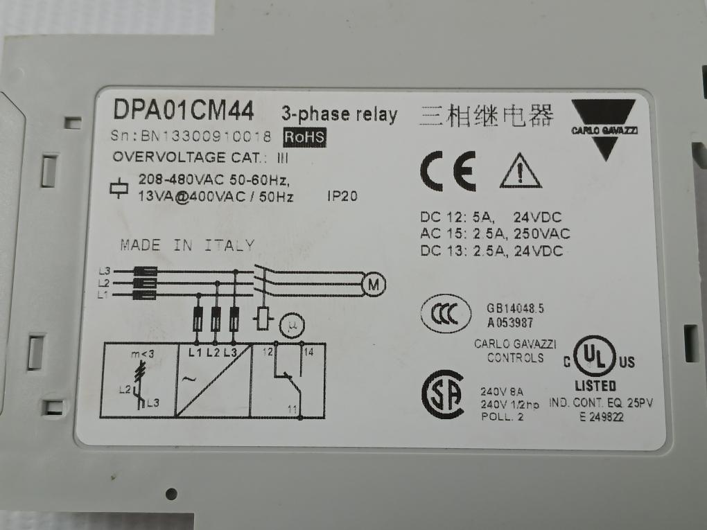 Voltage-Monitoring-Relay-3-Phase-208-480vac-50-60hz-Dpa01cm44-By-Carlo-Gavazzi-11