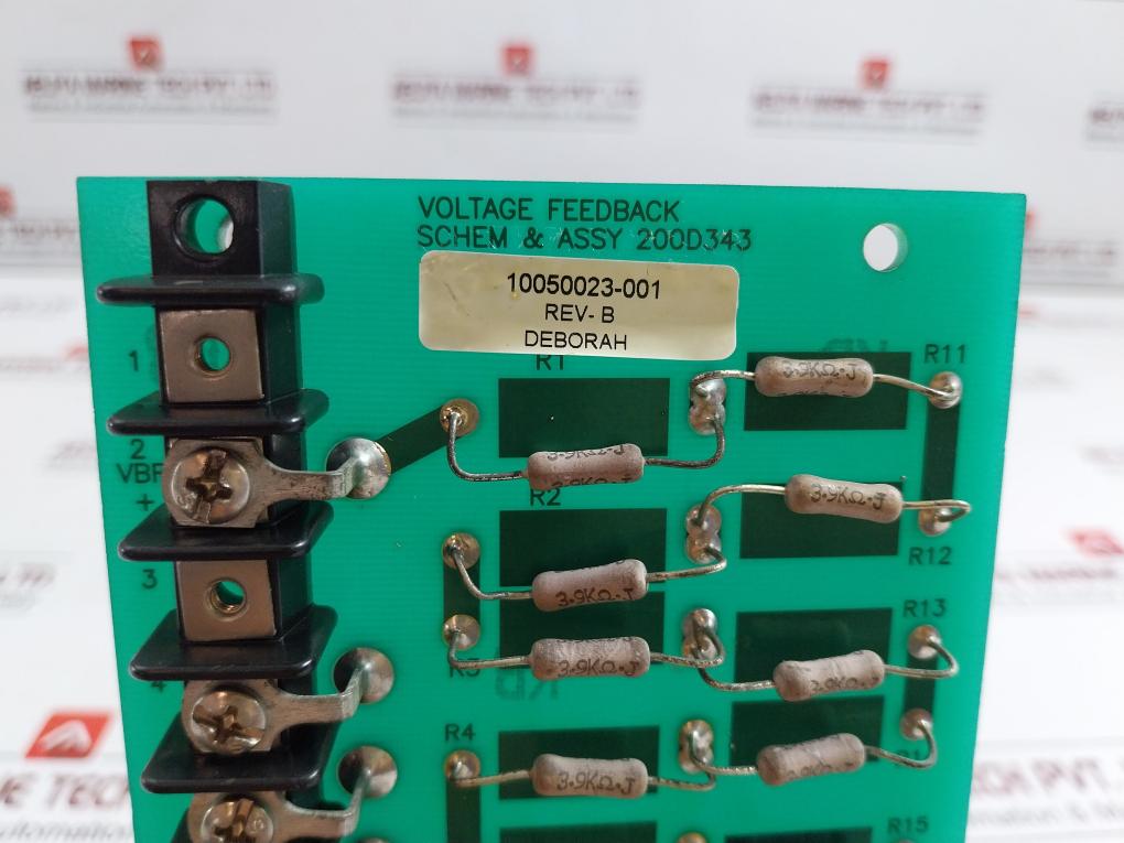 Voltage Feedback Printed Circuit Board Assembly 200D343 Ross Hill Controls