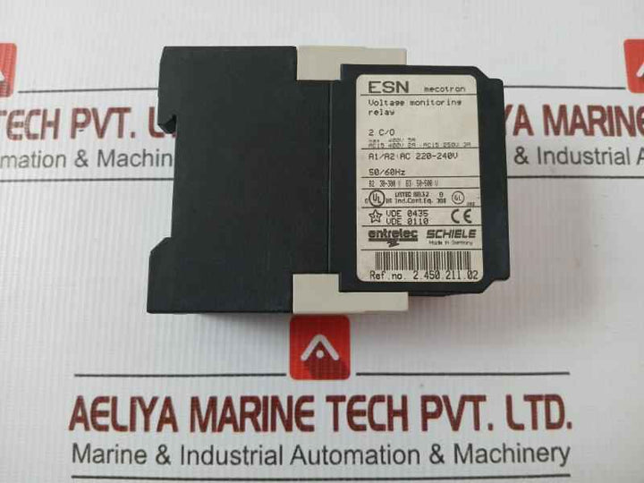 Voltage Monitoring Relay 2.450.211.02 Schiele Ac 220-240V 50/60Hz