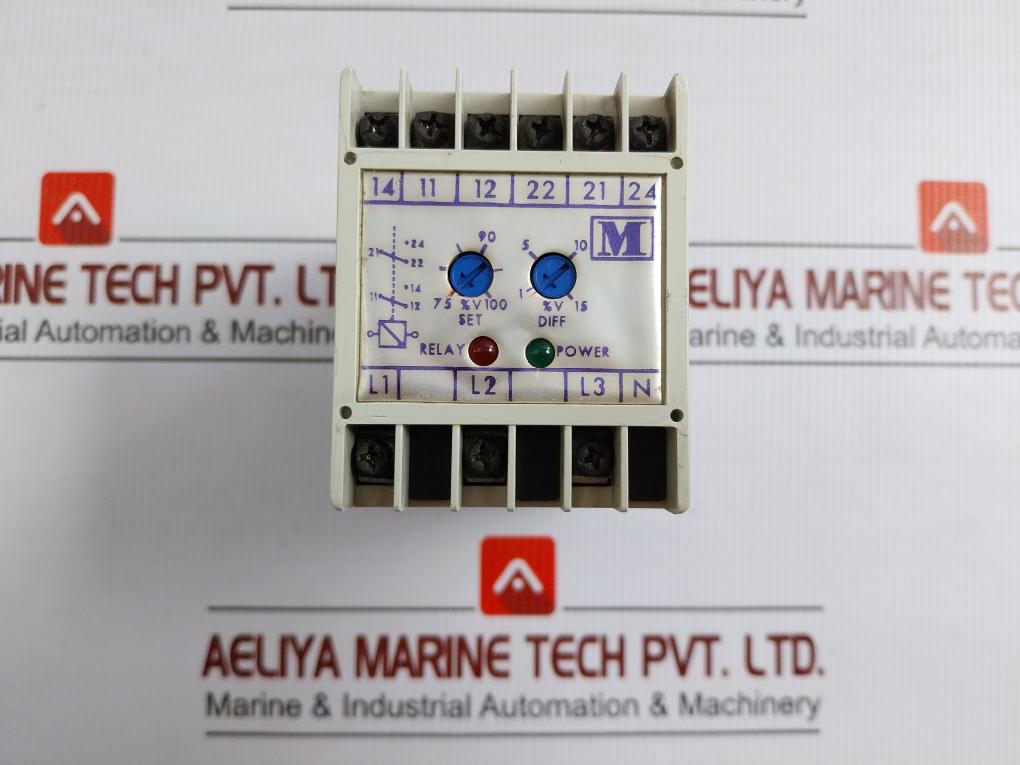 Voltage Relay M200-v33U Multitek Input-450V L-l 50/60Hz