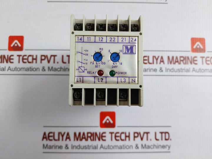 Voltage Relay M200-v33U Multitek Input-450V L-l 50/60Hz