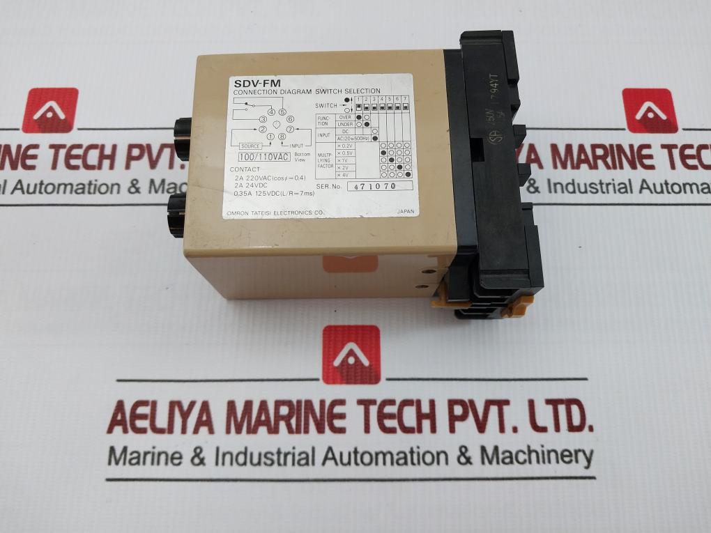 Voltage Sensor Module Sdv-fm6 Omron 100/110Vac