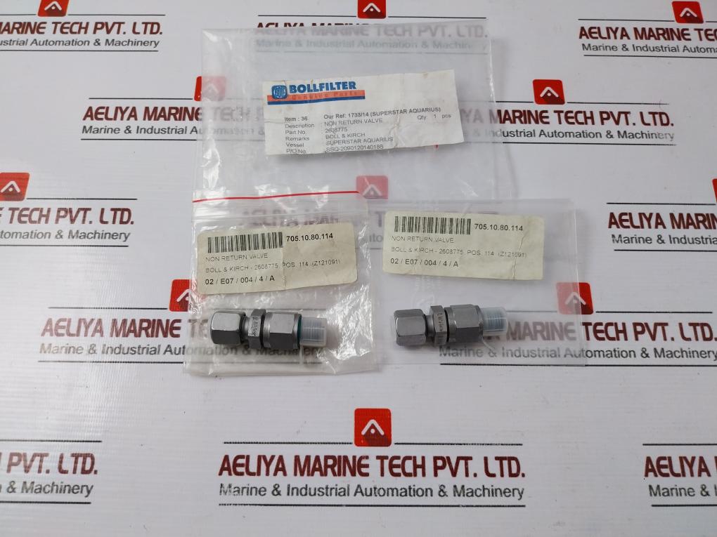 Voss 95 De L8 Non-return Valve 0.5 Bar Fkm