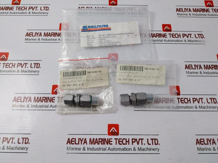 Voss 95 De L8 Non-return Valve 0.5 Bar Fkm