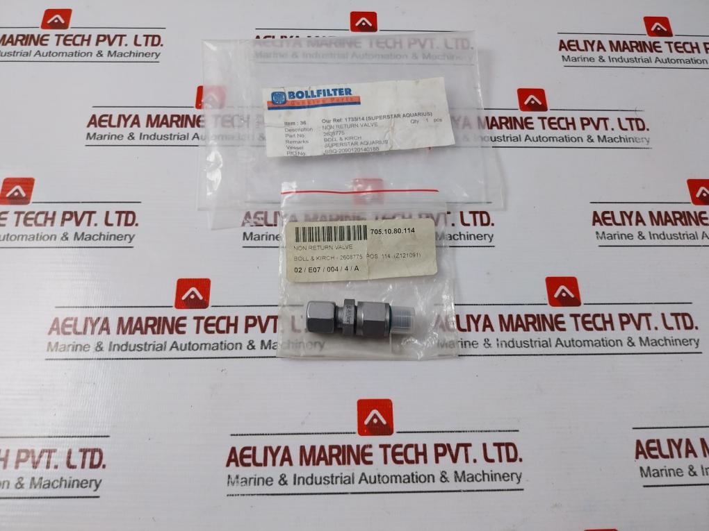 Voss 95 De L8 Non-return Valve 0.5 Bar Fkm