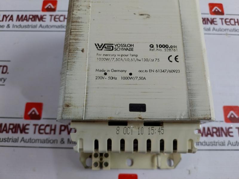 Vossloh Schwabe Q 1000.096 Magnetic Ballast For High-pressure Mercury Lamp