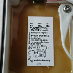 Vossloh Schwabe Z400M D20 Ignitor Unit 220-240V/50-60Hz 5Kv 35-400W