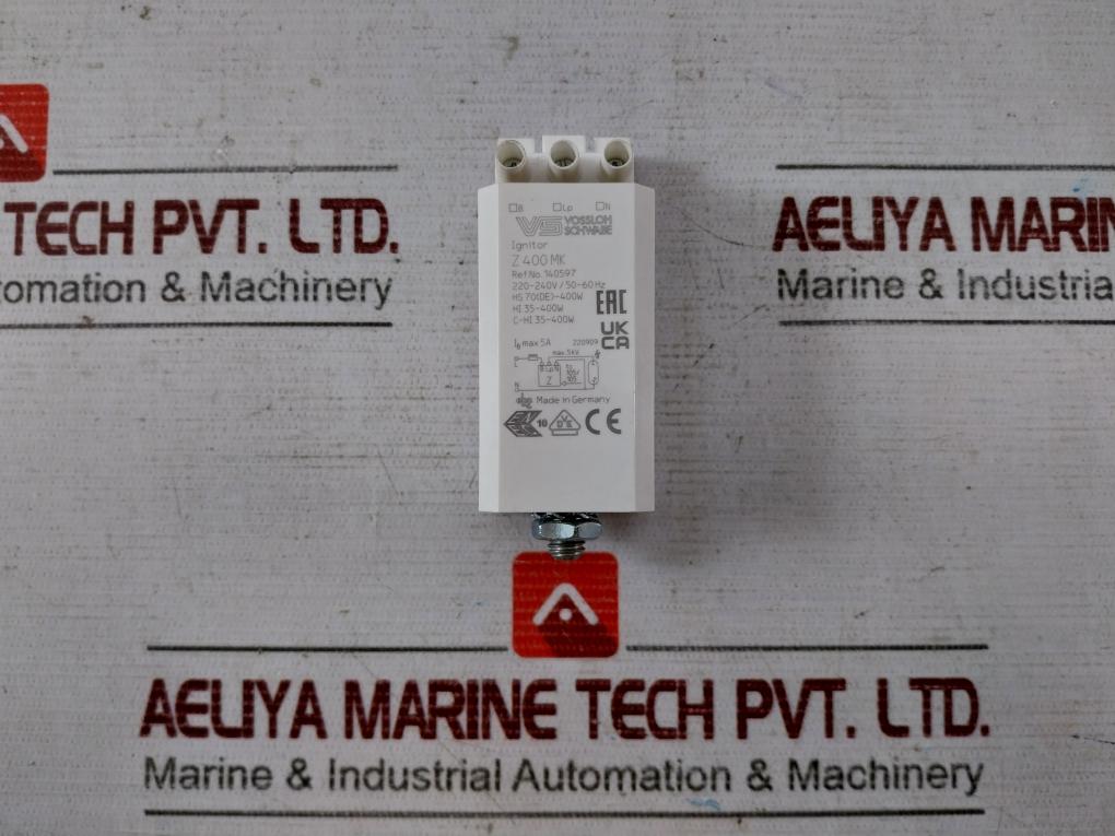Vossloh Schwabe Z 400 Mk Ignitor 140597, Hi 35-400W 220-240V/50-60Hz 5Kv