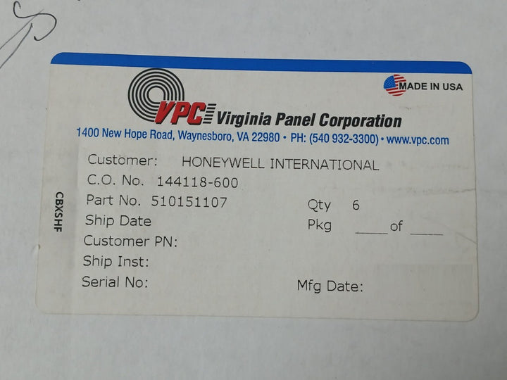 Vpc 510151107 Signal Module St-800 Rev. D, Cbxshf